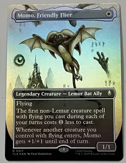 MTG Avatar: TLA Momo, Friendly Flier Legendary Creature RARE FOIL #0317 - Image 1