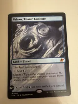 Uthros, Titanic Godcore: Promo Pack: Edge of Eternities Near Mint MTG - Image 1