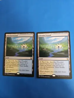 X2 Wizards of the Coast Flooded Strand Khans of Tarkir Land Rare Regular 233 - Image 1