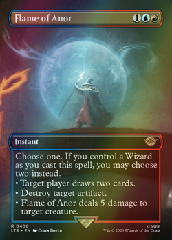 MTG Flame of Anor Borderless Foil ** The Lord of the Rings ** English - Image 1