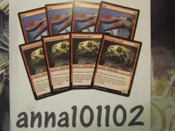 Ixalan. Red,com. Rummaging Goblin x4 and Rile x4. LP 4x - Image 1