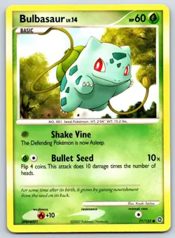 Bulbasaur - Secret Wonders 77/132 Diamond Pearl Kouki Saitou Pokemon Card LP - Image 1