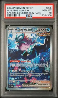 2024 POKEMON TEF EN-TEMPORAL FORCES | SPECIAL ILLUSTRATION RARE #205 WALKING WAK - Image 1