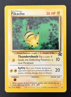 Black Star Promo Pikachu #27 WOTC Pokemon TCG Vintage - Image 1