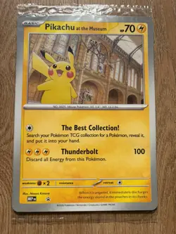 5x Pikachu At The Museum Pokemon X Jumbo Promo Card. Sealed - Image 3
