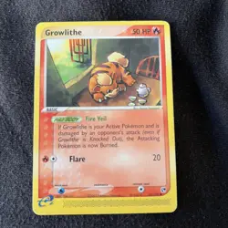 Growlithe - 65/100 EX Sandstorm 2003 - E Reader - Pokemon LP COMBINED POSTAGE - Image 1