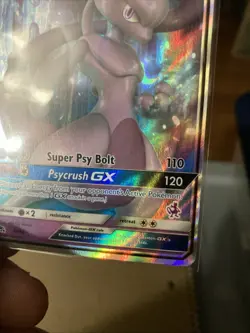 Pokemon TCG Mewtwo GX Hidden Fates 31/68 Holo Ultra Rare Mewtwo Stamped - Image 2