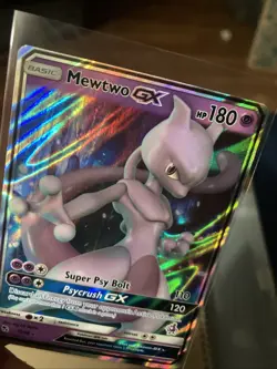 Pokemon TCG Mewtwo GX Hidden Fates 31/68 Holo Ultra Rare Mewtwo Stamped - Image 3