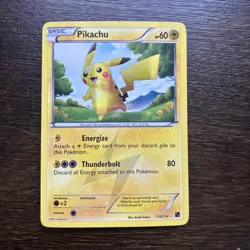 Pokemon TCG Pikachu Holo Rare 115/114 Black White NM - Image 1