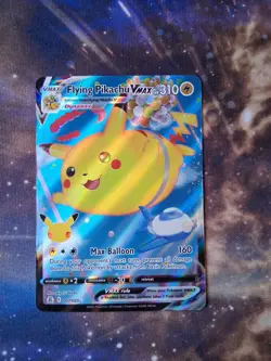 Pokemon Flying Pikachu VMAX Ultra Rare Holo Celebrations Card 007/025 - Image 1