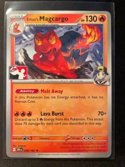 Ethan's Magcargo 036/182 - Destined Rivals Pokemon Prize Pack Series 8 Stamped - Image 1