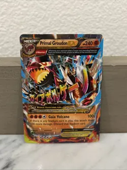 RARE - PRIMAL GROUDON EX 86/160 Holo Rare EX Primal Clash Pokemon LP Excellent - Image 3