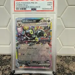 Pokemon Prismatic Evolutions Umbreon ex 060/131 Surprise Box Stamped PSA 9 - Image 1