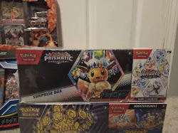 Pokemon Lot Prismatic Evolutions Charizard Ex Surging Sparks New Sealed - Image 3