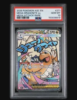Pokemon Mega Dragonite ex ASCEN Mega Attack Rare #271 PSA 10 2026 - Image 1