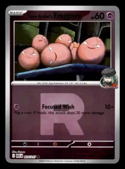 Team Rocket's exeggcute 077/217 ASC ME: Ascended Heroes Pokemon NM Reverse Holo - Image 1