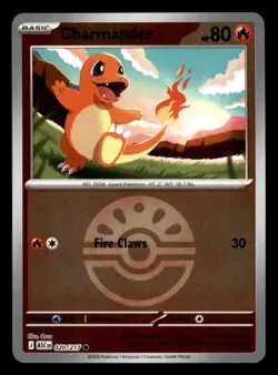 Charmander 020/217 ASC ME: Ascended Heroes Pokemon NM Reverse Holo - Image 1
