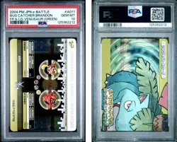 PSA 10 2025 CERT PARASECT/SHUCKLE 2004 POKEMON JPN E BATTLE FRLG VENUSAUR #A011 - Image 1