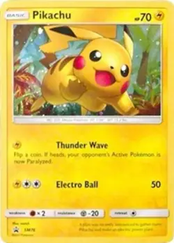 Lightly Played, English Pokemon Pikachu - SM76 - Promo - SM Black Star Promo SM - Image 1