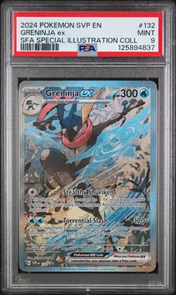 Greninja Ex Pokemon Svp En-Sv Black Star Promo 132 NM PSA 9 - Image 1