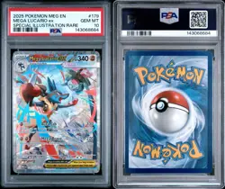 Mega Lucario EX SIR 179/132 PSA 10 Pokemon Mega Evolutions Me01 - Image 3