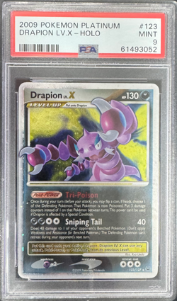 Pokemon Platinum 123/127 Drapion LV.X Holo PSA 9 - Image 1