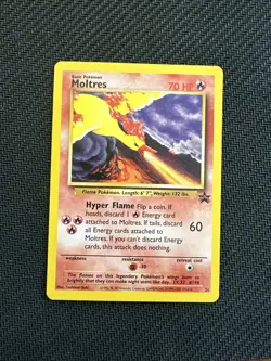 Pokemon Vintage WotC Promo Moltres #21 Black Star - Image 1