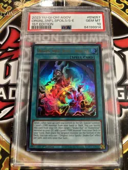 YuGiOh ORIGINAL SINFUL SPOILS-SNAKE EYE #AGOV-EN057🔥PSA 10🔥1st ED-ULTRA RARE - Image 2