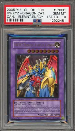 Yu-Gi-Oh! VWXYZ Dragon Catapult Cannon 1st Ed Ultimate Rare EEN-EN031 PSA 10 - Image 1