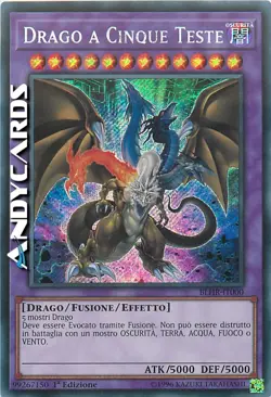 DRAGO A CINQUE TESTE (Five-Headed Dragon) • Segreta • BLHR IT000 • 1Ed • Yugioh! - Image 1