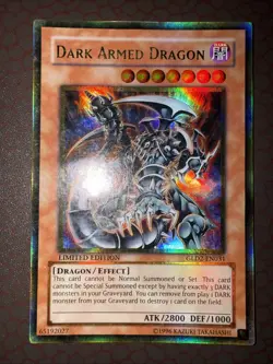 Yu-Gi-Oh! Dark Armed Dragon -GLD2-EN031- Ultra Rare -Limited Edition Damaged! - Image 2