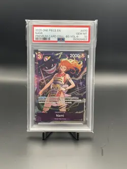 One Piece “Gengar” Nami OP09-070 Premium Card Collection Vol.4 Foil PSA 10 - Image 1