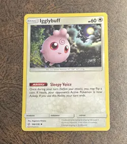 Igglybuff 168/236 Cosmic Eclipse Uncommon Pokemon Card - Image 1