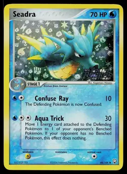 Pokemon Card - Seadra Team Rocket Returns 48/109 Uncommon Reverse Holo Stamped - Image 1