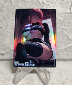 Makima Trading Card Waifu Goddess Story Anime Girl holo Karte Manga Full Art - Image 1