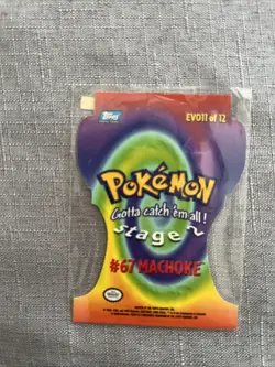 Topps Machoke Pokemon Card #67 Die Cut - Image 2