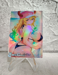 Lucoa Trading Card Waifu Goddess Story Anime Girl holo Karte Manga Full Art - Image 1
