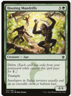 Magic the Gathering Cards Hooting Mandrills (4x) PLAYSET Khans of Tarkir NM/LP - Image 1