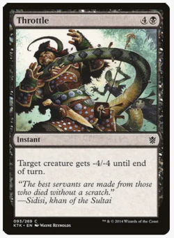 Magic the Gathering Cards, Throttle (x4) PLAYSET Khans of Tarkir (2014) - Image 1