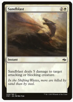 Magic the Gathering Cards Sandblast (4x) PLAYSET MtG Fate Reforged NM/LP - Image 1