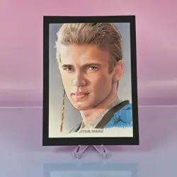 ANAKIN SKYWALKER STAR WARS OVERSIZED ORIGINAL ART CARD TOPPS AUTOGRAPH - Image 1
