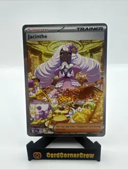 Pokemon Jacinthe Full Art Trainer-Supporter Rare Card POR 122/088 Holo - Image 1