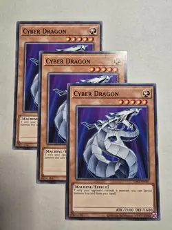 3x SDCS-EN003 Cyber Dragon NM Common - Yu-Gi-Oh! Card - Image 1