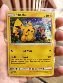 Pokemon Pikachu SM86 Sun & Moon Promo Holo Basic Card 2017 60 HP - Image 1