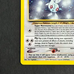 Togetic 16/111 Neo Genesis Holo Rare Pokemon Card - Image 5