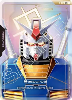 Resource Gundam Alternate Art Foil - R-002 C++ NM - Gundam TCG Card Game - Image 1