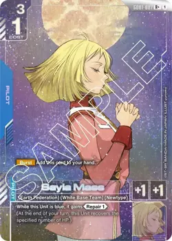 Sayla Mass Alternate Art Foil - GD01-087 R+ NM - Gundam TCG Card Game - Image 1