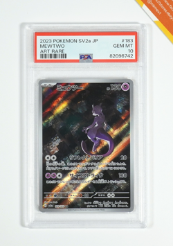 Pokemon PSA 10 Mewtwo #183 SV2a Card 151 Art Rare 2023 Japanese - Image 1