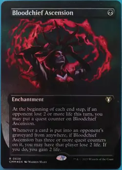Bloodchief Ascension (Borderless) FOIL Commander Masters NM (513805) ABUGames - Image 1