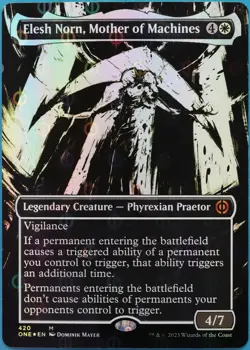 Elesh Norn, Mother of Machines (Step-and-Compleat 420) FOIL Phyrexia NM (513878) - Image 1